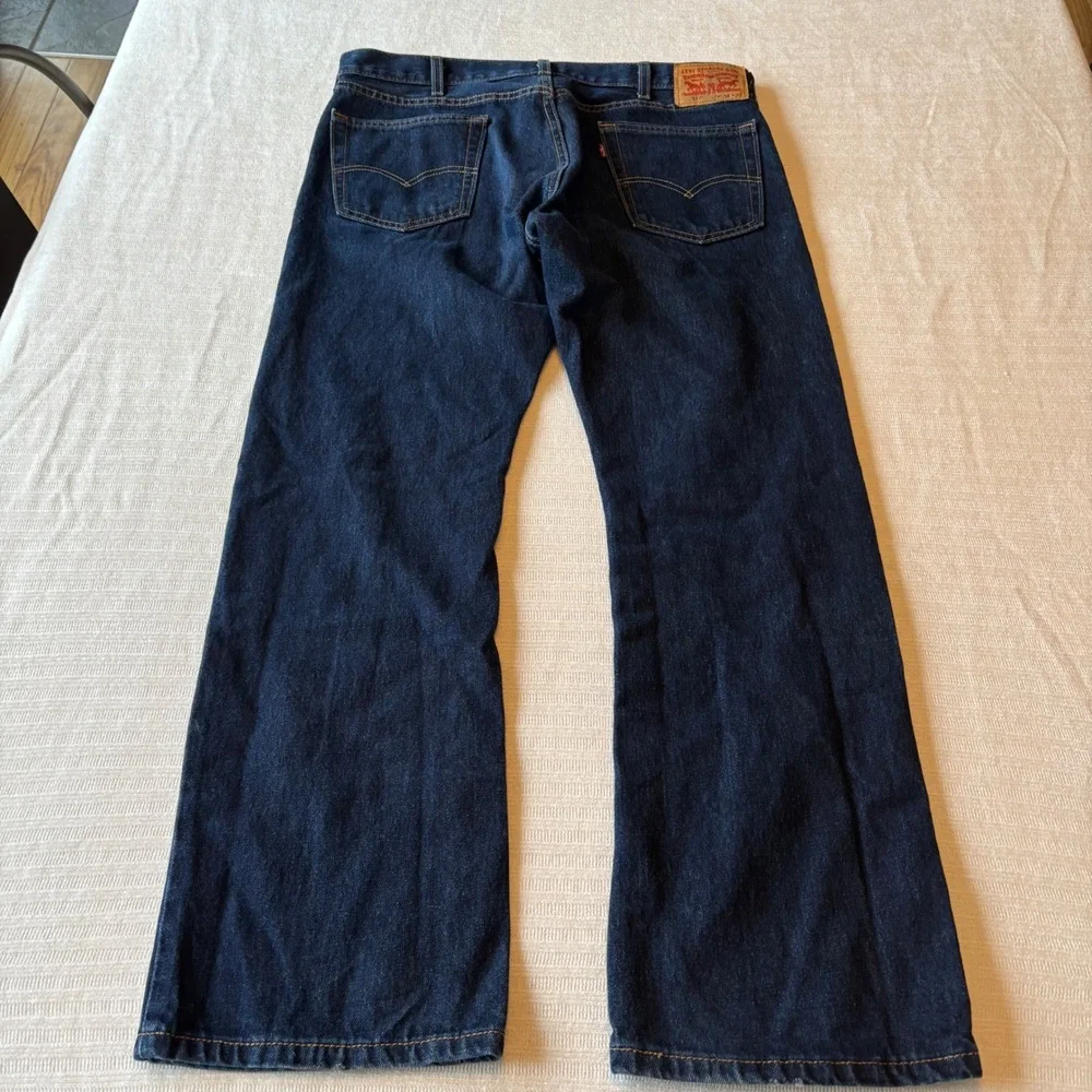 Levis 517 Bootcut Jeans Mens 34x30 Dark Wash‎ Indigo Denim Western Pants